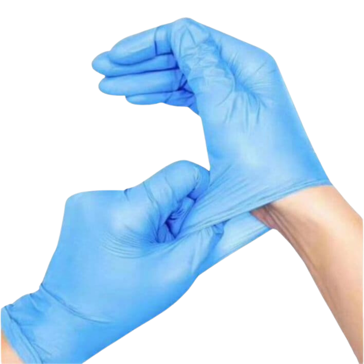 Large Blue Vinyl Gloves