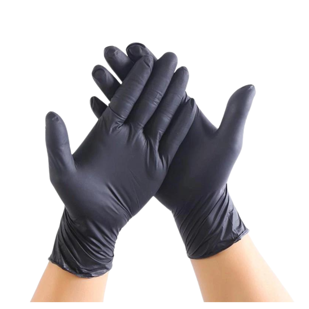 Medium Black Food Grade Nitrile Gloves