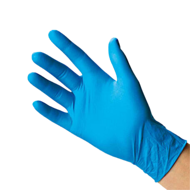 Extra Large Blue Nitrile Gloves