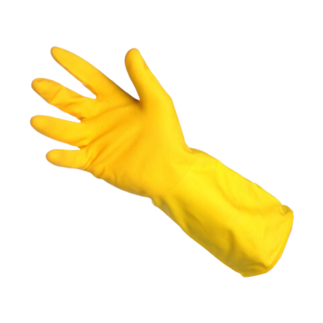 Small Yellow Latex Kitchen Gloves