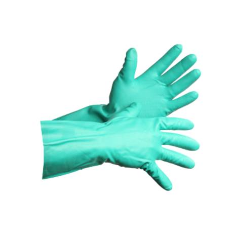 13" Large Green Nitrile Gloves