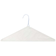 16" White Plain Caped Hanger, 13 Gauge