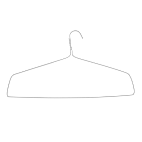 18" White Drapery Hanger, 11.5 Gauge