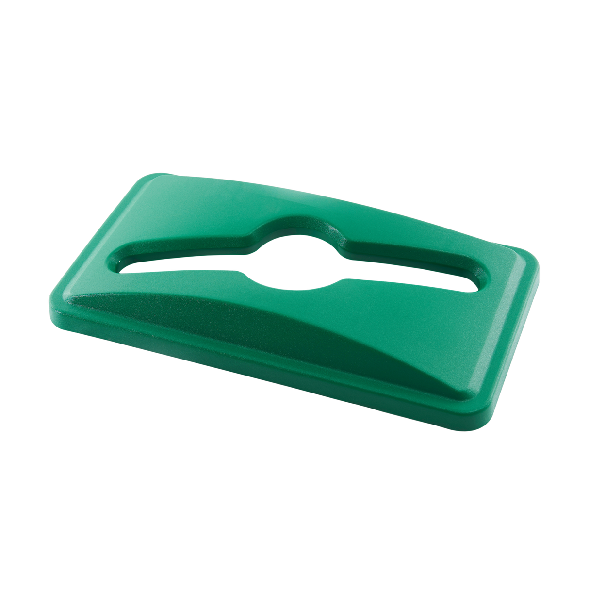 52.3 x 28.8 x 6.7cm Svelte Single Stream Recycling Top-Green Container
