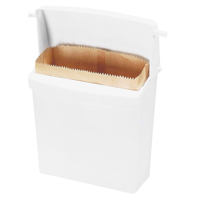 7" X 4" x 10" Brown Waxed Sanitation Bags