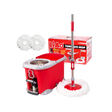 3 Way Drive Tornado Mop (Bucket, Handle and 2 Microfiber Mop Refills)