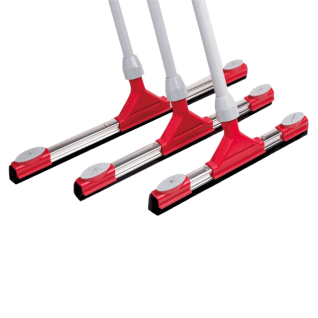 14" Floor Squeegee with Stainless Steel Head and Metal Handle