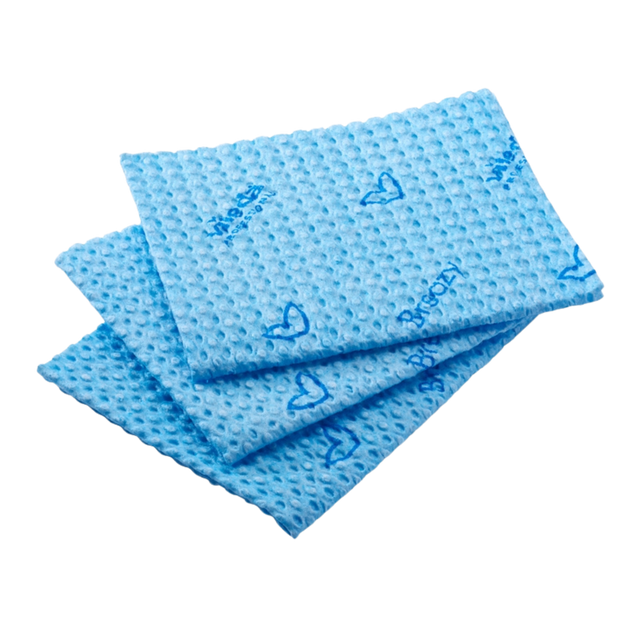 35cm x 35.5cm Blue Breazy Semi-disposable Microfibre Cloth
