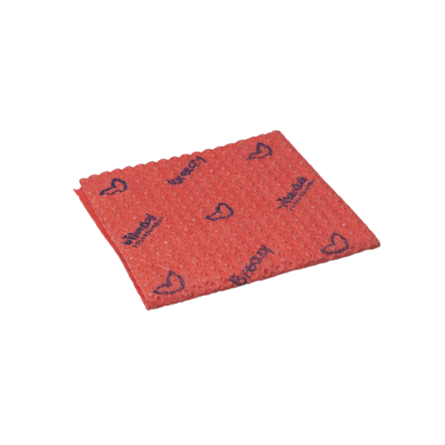 35cm x 35.5cm Red Breazy Semi-disposable Microfibre Cloth