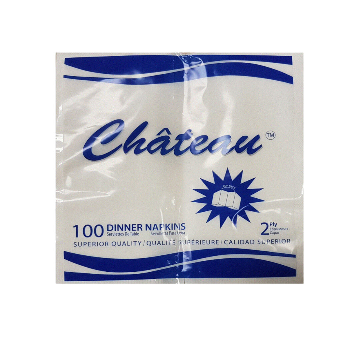2 ply White Dinner Napkins