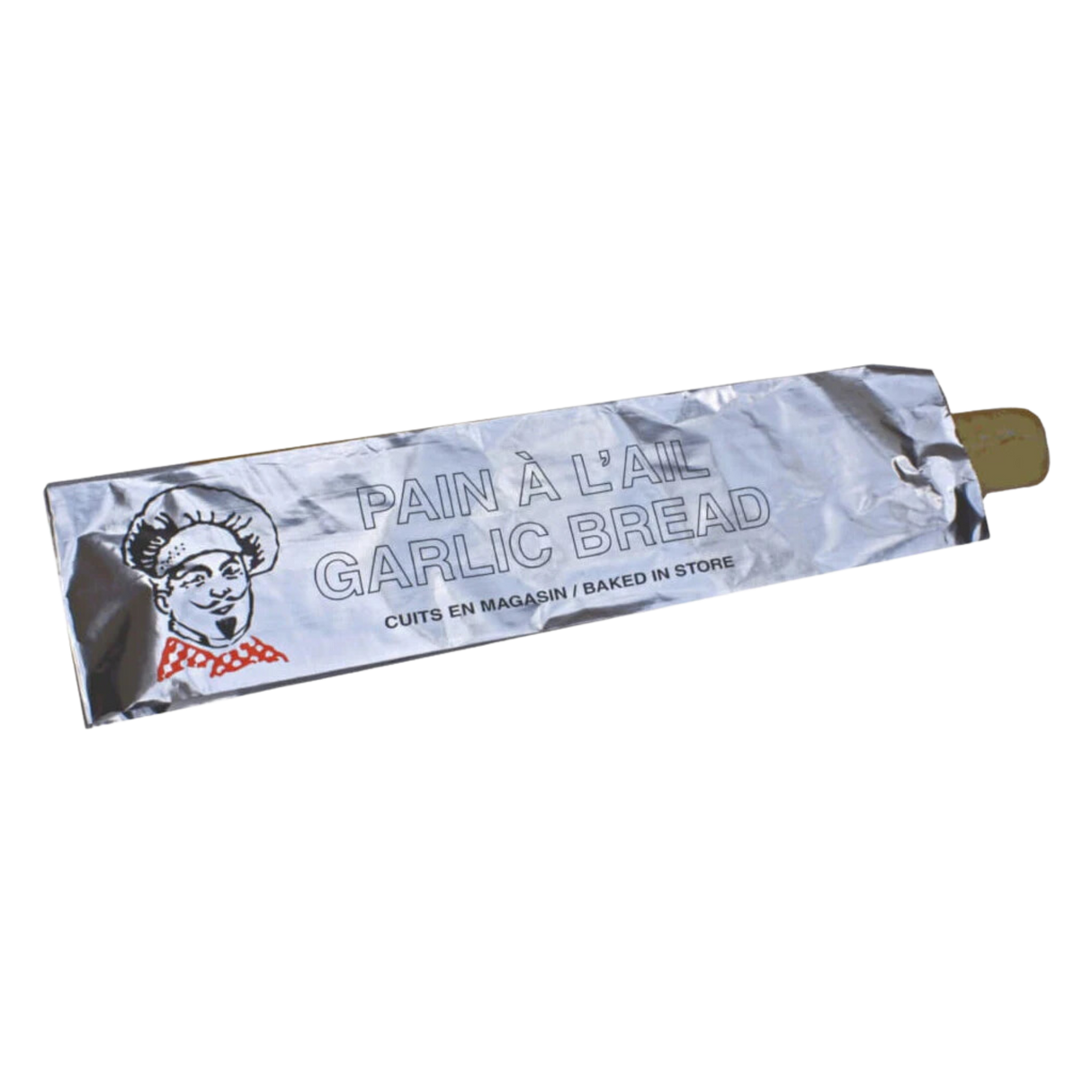 5.25" x 2.25" x 21" Printed Foil Laminated Garlic Bread Bags