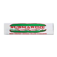 4" x 2.5" x 16" White Printed Waxed Submarine Bag