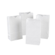 6 lb White Paper Bags