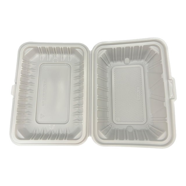 9" x 7" x 3" White MFPP Take-Out Container