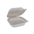 6" x 6" x 3.25" White MFPP Take-Out Container - 1-Comp.