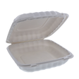 9" x 9" x 3" White MFPP Take-Out Container - 1-Comp.