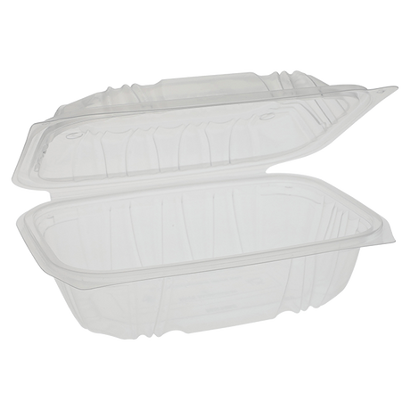 9" x 6" Clear Vented PP Take-Out Container - 1-Comp.