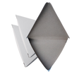 11" x 10" x 1" Plain White Folded Hinged Pizza Slice Boxes