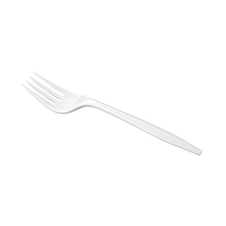 White Medium Plastic Forks