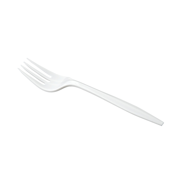 White Medium Plastic Forks