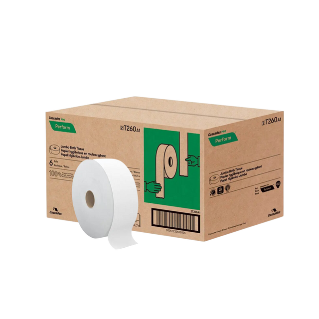3.5" x 1400' Jumbo Roll Bathroom Tissue - 6 Rolls