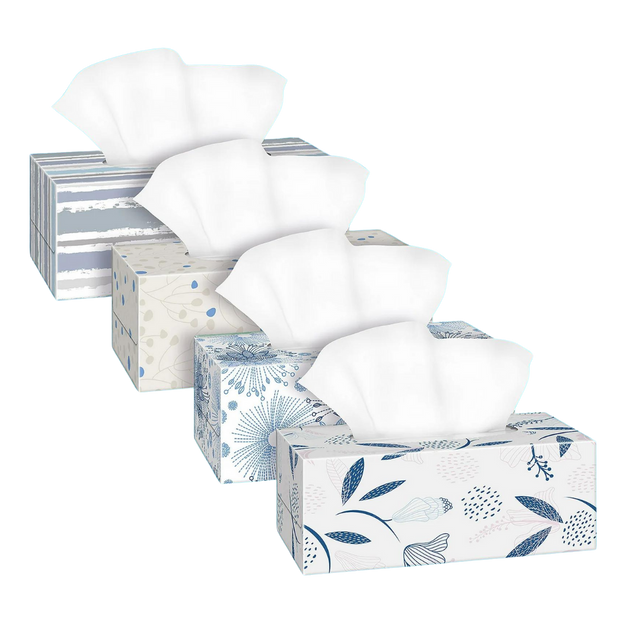 4 box set of 640 sheets, 2 Ply Facial Tissue - 6/case