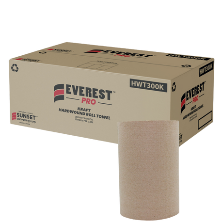 7.85" x 300' Kraft Hand Towel Rolls