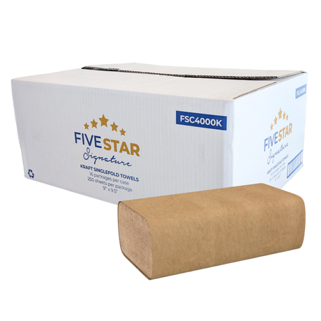 Singlefold Kraft Hand Towel Sheets