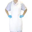 28" x 46" White HDPE Apron