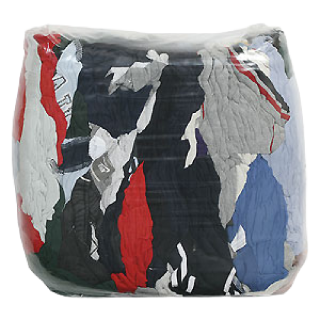 20 lbs Mixed Colours T-Shirt Wiper Rags