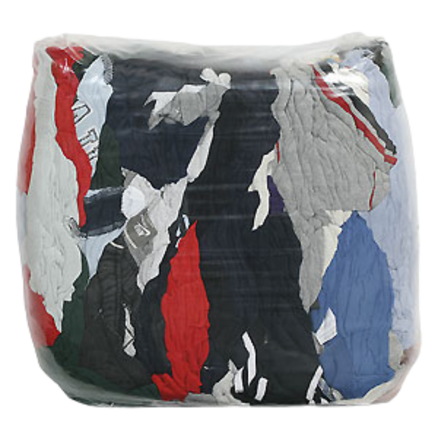 20 lbs Mixed Colours T-Shirt Wiper Rags