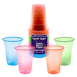 6oz Assorted Neon Soft Plastic Cups