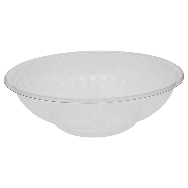 96 oz Clear Deep Plastic Salad Bowls