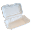 8.5" x 5.5" x 3" Sugarcane Take-Out Container - 1-Comp.