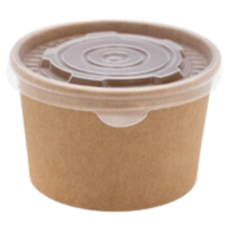 Clear Plastic Lids for 4 oz Paper Soup Containers