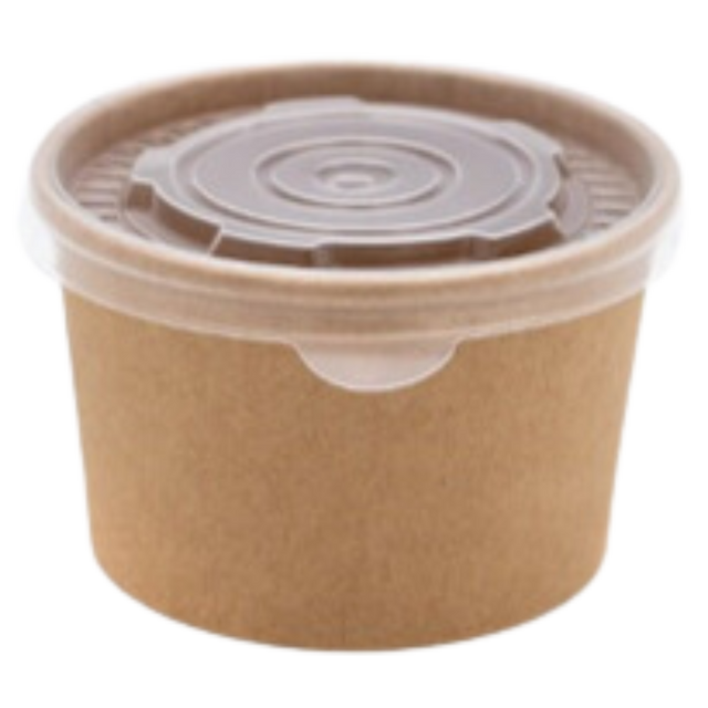 Clear Plastic Lids for 4 oz Paper Soup Containers