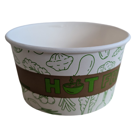 16 oz Printed Paper Soup Cups