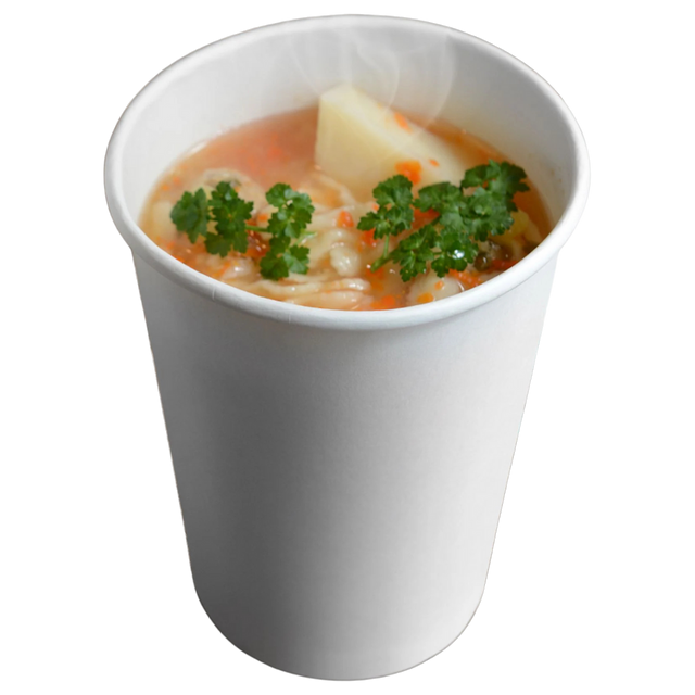 32 oz White Paper Soup Cups