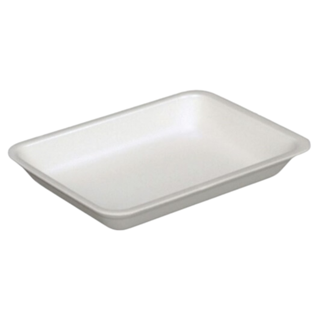 3P White Foam Trays