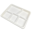 10" x 8" Sugarcane Trays - 5-Comp.